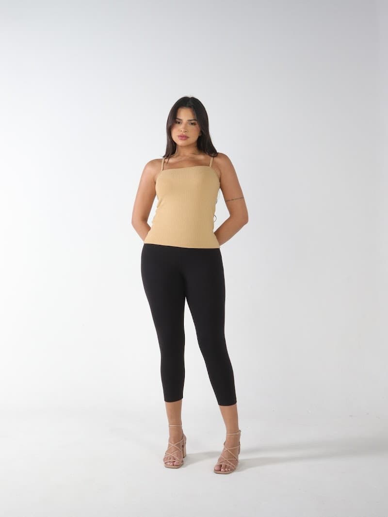 Regata Canelada Alça Fina